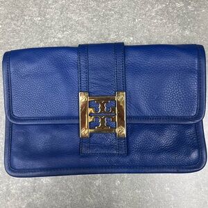 Tory Burch blue handbag clutch